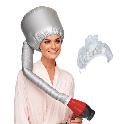 RYNX | Net Plopping Cap For Drying Curly Hair Curling Set silver