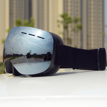 RYNX | Ski Goggles Black frame silver lens