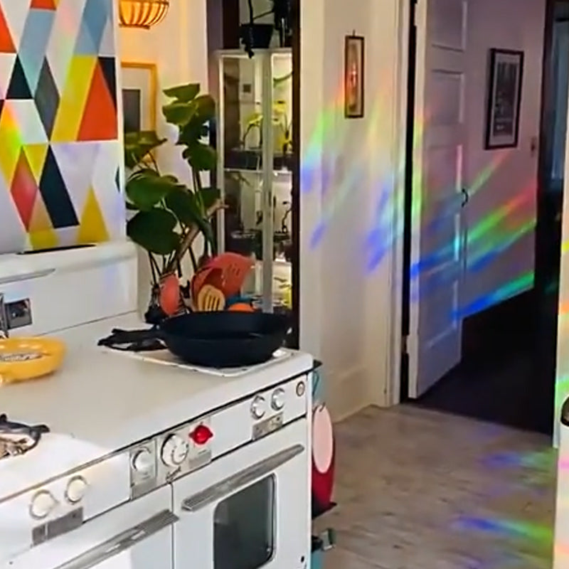 Rynx | PVC Colorful Adsorption Rainbow Glass Window Stickers, 6 pcs