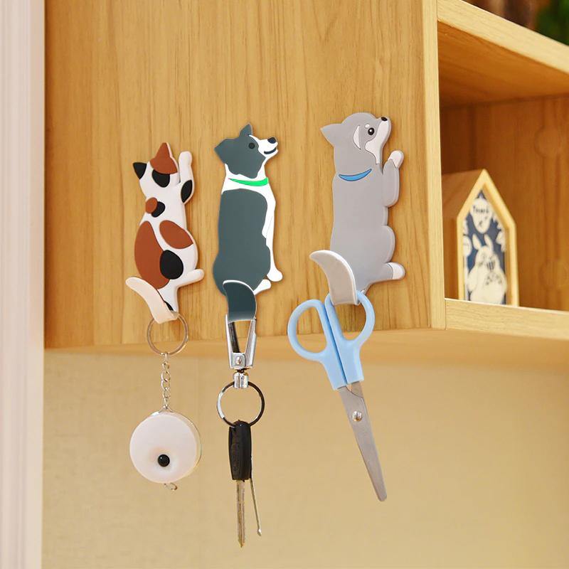 Rynx | HookyPets Adhesive Hooks in Animal Design | Versatile Wall & Refrigerator Hooks | Practical & Decorative