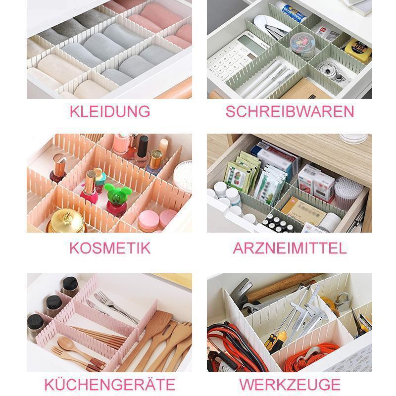 Rynx | Bequee® Multifunctional Drawer Dividers Plastic 4 Color