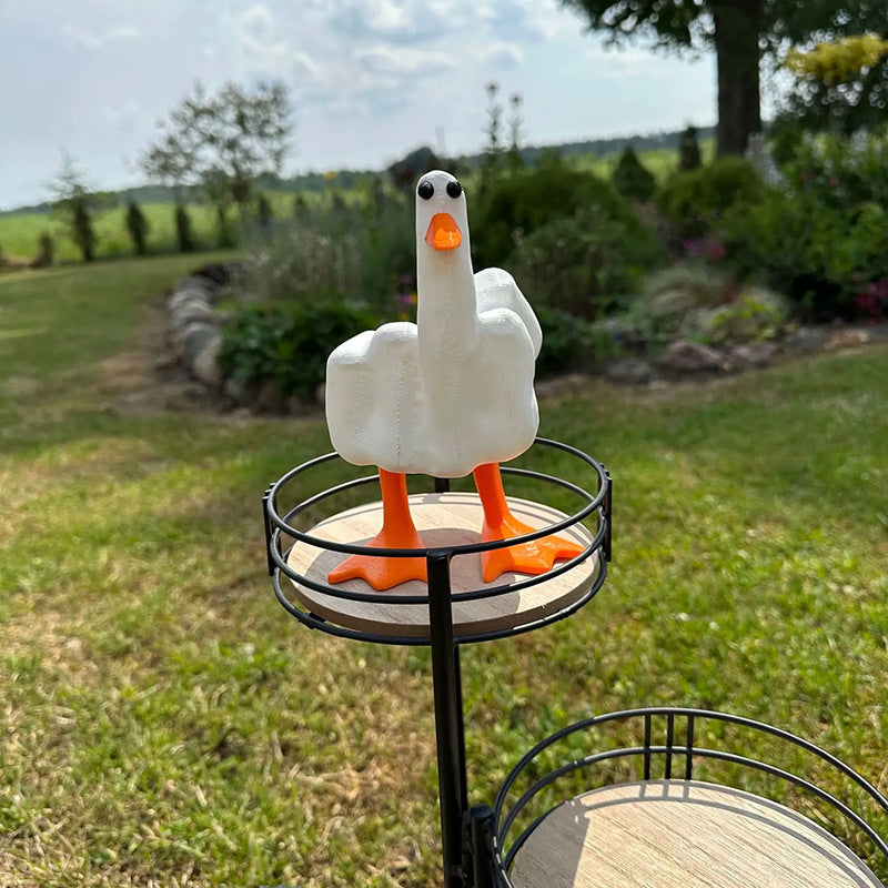 Rynx | Duck ornament in the shape of the middle finger