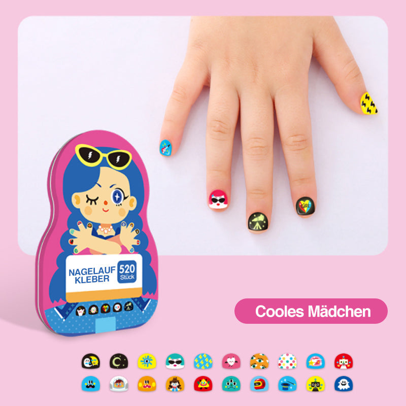 Rynx | Nail Sticker Set for Kids (520 Pieces)