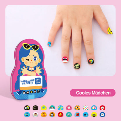 Rynx | Nail Sticker Set for Kids (520 Pieces)