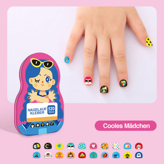 Rynx | Nail Sticker Set for Kids (520 Pieces)