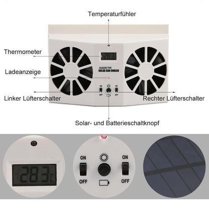 Rynx | Solar-powered Car Cooler Fan