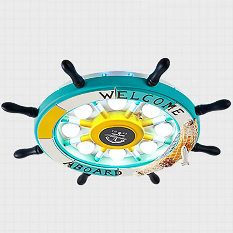 Rynx | NautiGlow Children's Room LED Ceiling Lamp | Sailboat Design | Cartoon Style | Ambient Lighting