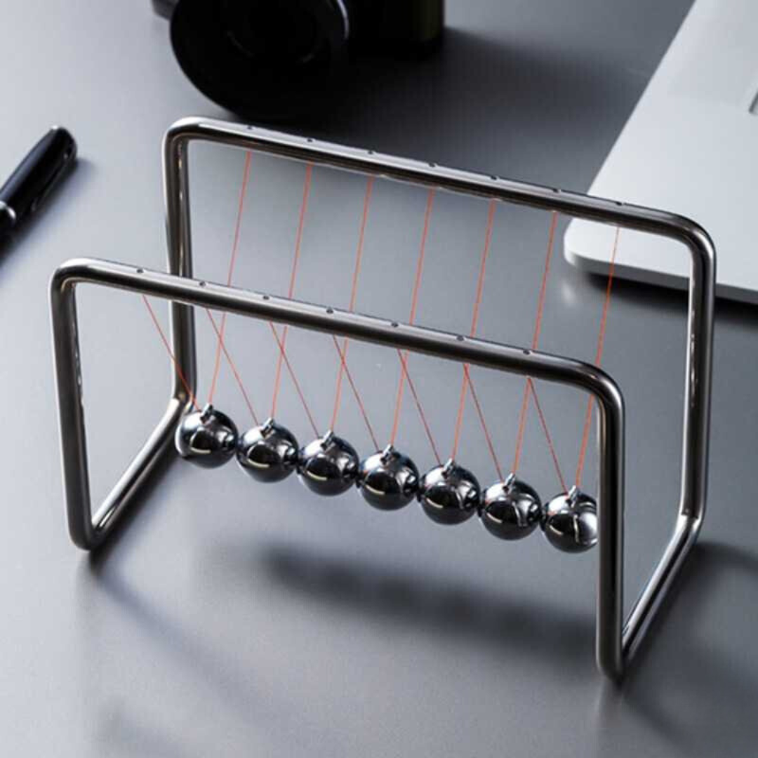 RYNX | Silver Newton Pendulum Balance Balls Desk Toy