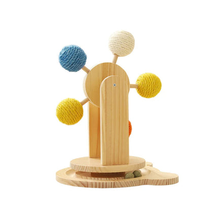 Rynx | Spin & Scratch Tower - Multifunctional Cat Scratching Post with Ferris Wheel