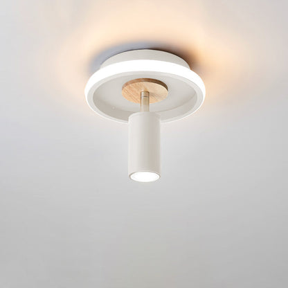 Rynx | IronLume Industrial Flush Spotlight | Modern Loft Style | 1-Light Ceiling Light | Sturdy Lighting for Home