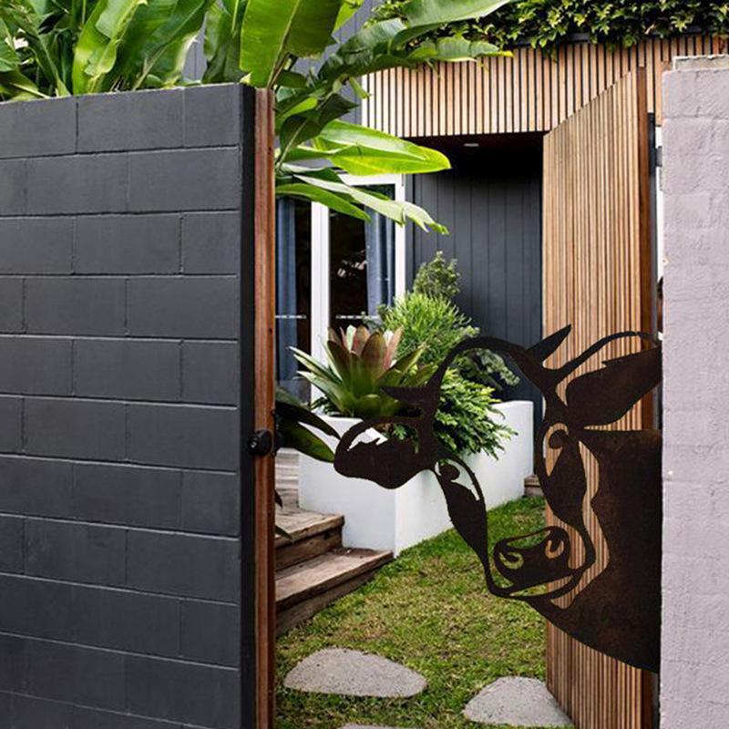 Rynx | Outdoor Garden Farm Spy Goat Metal Artwork Indoor Decor
