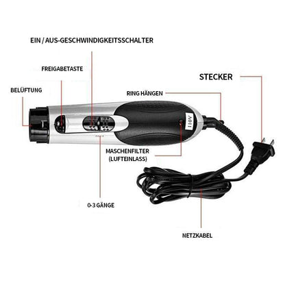 Rynx | 7in1 Professional multifunctional styling tools wide brush hair dryer straightener comb clip pipe roller brush