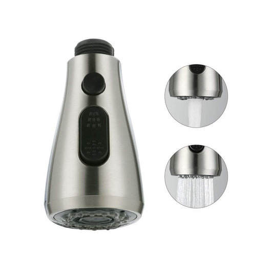 Rynx | 2 Beam Shower Head Matt Shower with Stop Button Replacement Fitting Replacement Hand Shower