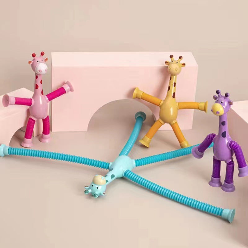 Rynx | Telescopic Giraffe Toy with Suction Cup
