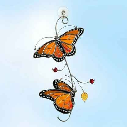 Rynx | Stained Glass Window Decoration Monarch Butterfly