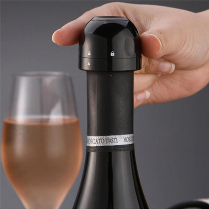 Rynx | Reusable Leak-Proof Silicone Stopper for Champagne and Wine Bottles