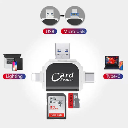 Rynx | Port 4 In1 Universal Sd Tf Card Reader