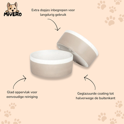 Rynx | HushDish - Ceramic Non-slip Dog Bowl