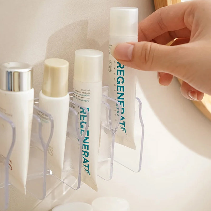 Rynx | Wall-mounted skincare organizer shelf for cleaning products
