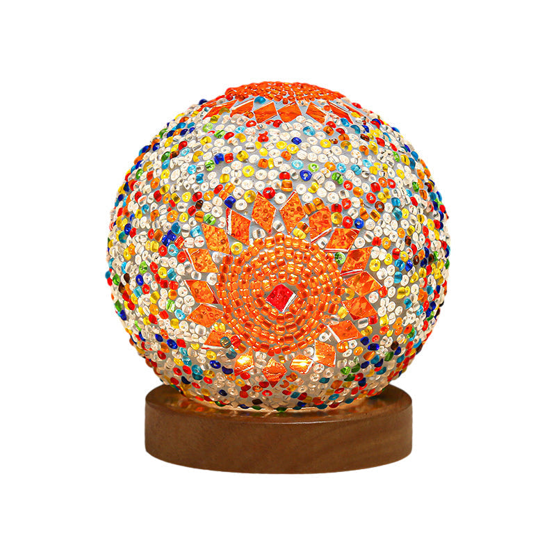 Rynx | Luminara - Spherical LED Dimmable Glass Baroque Table Lamp Mosaic 3.9"