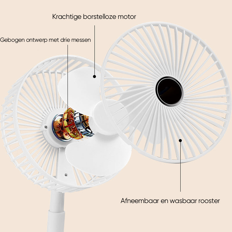Rynx | Rechargeable Foldable Telescopic Table Fan