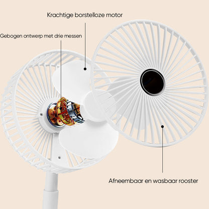 Rynx | Rechargeable Foldable Telescopic Table Fan