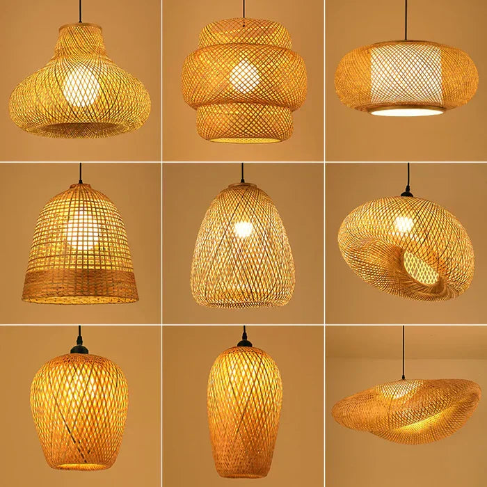 Rynx | Handcrafted Rattan Pendant Light - RayaLicht
