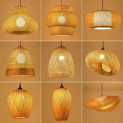 Rynx | Handcrafted Rattan Pendant Light - RayaLicht