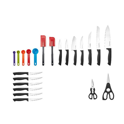 Rynx | 23-piece set in stainless steel cutlery and utensils - Never needs sharpening Dishwasher safe