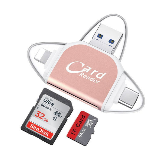 RYNX | Multi-Port 4 in 1 universal SD TF card reader