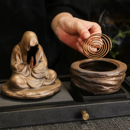 Rynx | Silent Monk Backflow Ceramic Incense Burner