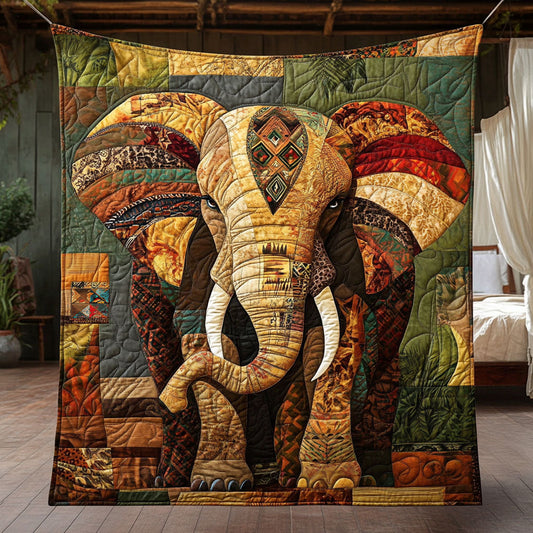 Rynx | Majestic Elephant Mosaic Quilt