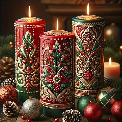 Rynx | Rustic Christmas Fireplace Candle