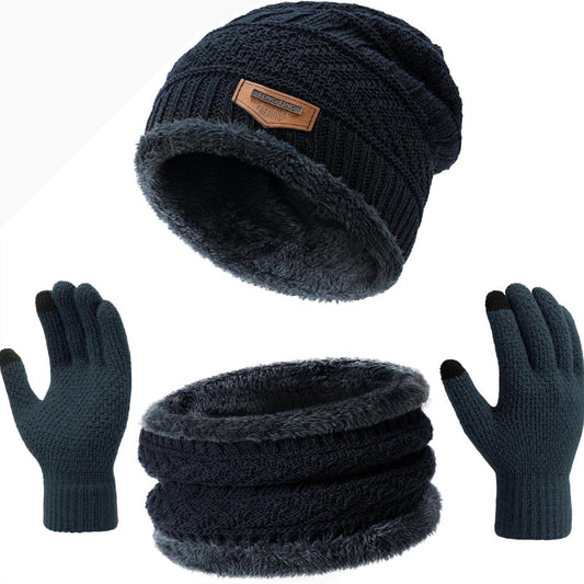 Rynx | Winter hat Beanie scarf gloves set with fleece lining for men and women