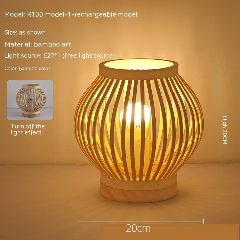 Rynx | Japanese retro-atmosphere bedroom nightstand lamp