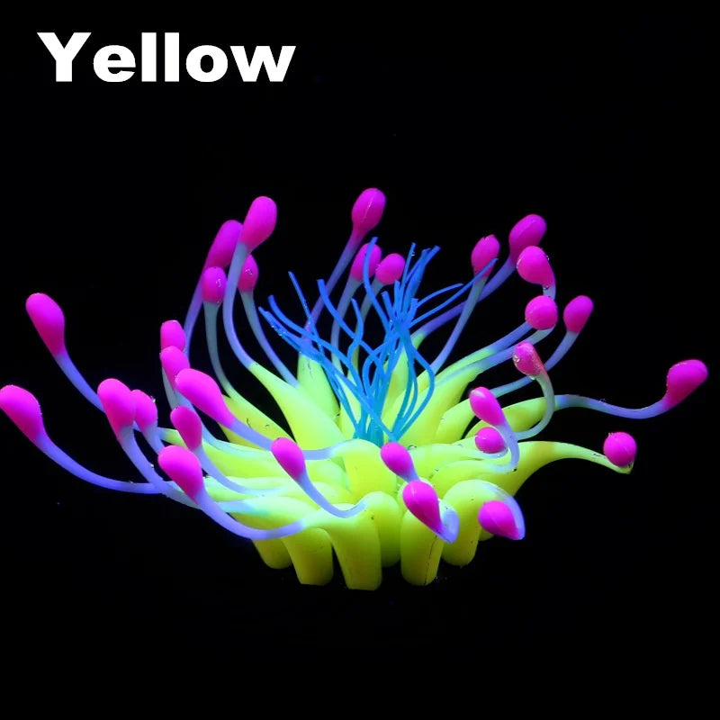Rynx | Aquarium Glowing Coral Effect Silicone Decoration