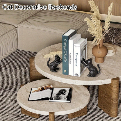Rynx | IronVintage - Black Cast Iron Bookends for Heavy Books