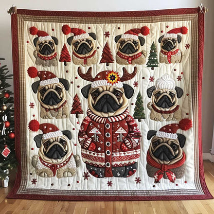 Rynx | Adorable Christmas Fashion Pug Quilt