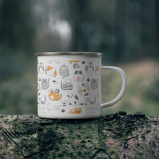 Rynx | Pet Adventure Enamel Camping Mug for Outdoor Sports Lovers