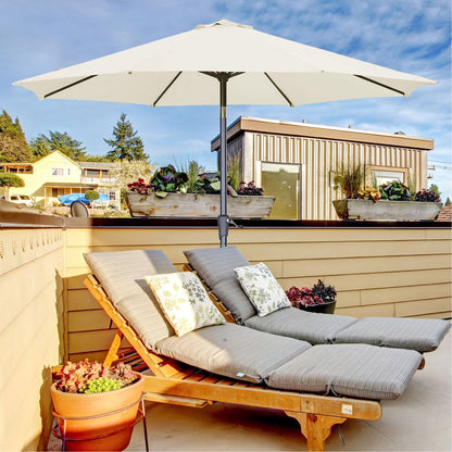 Rynx | 7.5FT Patio Umbrella with Push Button Tilt and Crank