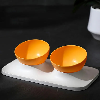 Rynx | Adjustable Anti-Upset Double Bowl Feeding Station for Cats and Dogs
