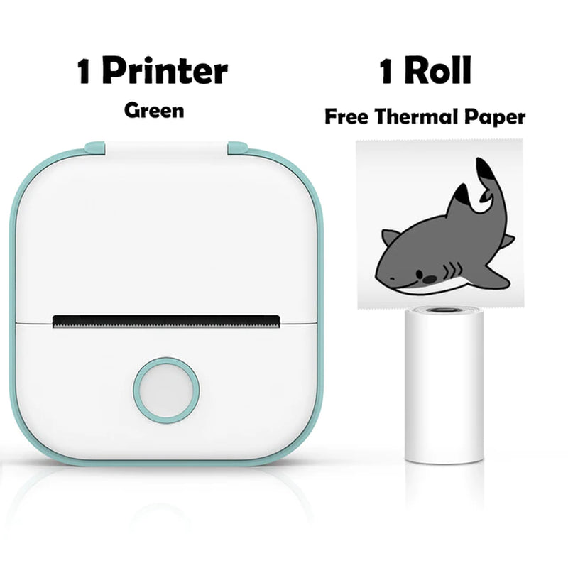 Rynx | T02 Portable Mini Wireless Thermal Pocket Printer Self-Adhesive Stickers Used for DIY, Journal Stickers Portable Printer