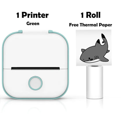 Rynx | T02 Portable Mini Wireless Thermal Pocket Printer Self-Adhesive Stickers Used for DIY, Journal Stickers Portable Printer