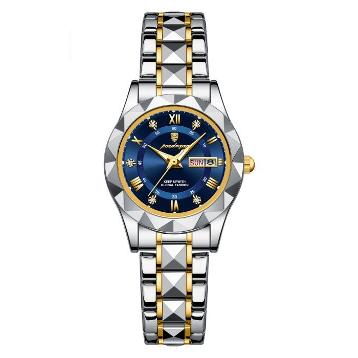 Rynx | Waterproof women's luminous dual calendar watch