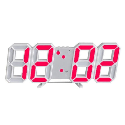 RYNX | 3D LED Wall Clock | Modern Digital Clock | Dimmable LED Light | Stylish Wall Decor