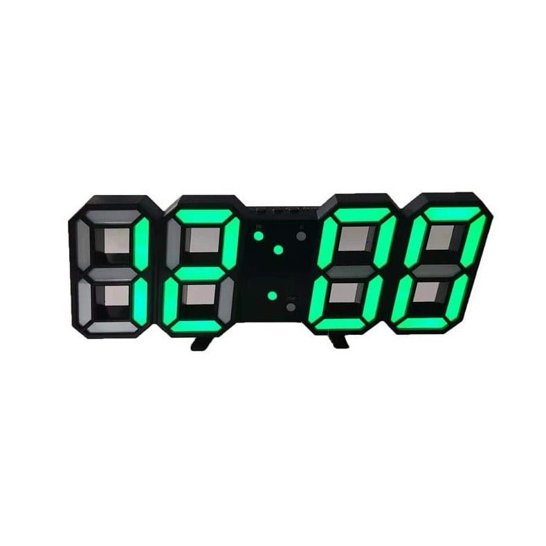 RYNX | 3D LED Wall Clock | Modern Digital Clock | Dimmable LED Light | Stylish Wall Decor