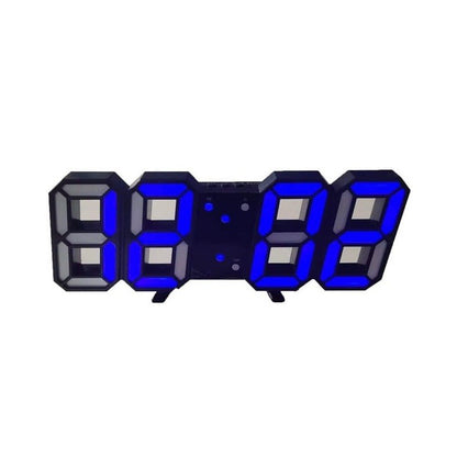 RYNX | 3D LED Wall Clock | Modern Digital Clock | Dimmable LED Light | Stylish Wall Decor