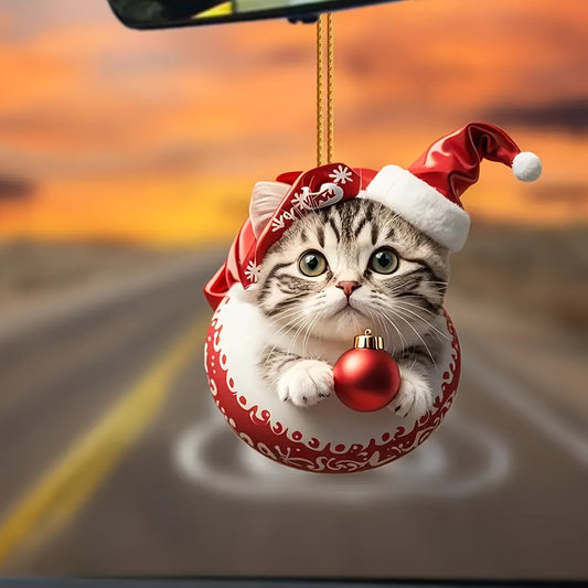 Rynx | Vintage Advent Calendar with Acrylic Cat Ornaments 2024, 24-Day Christmas Countdown for Cat Lovers