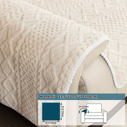 Rynx | 1pc Sofa Slipcover - Pet Dog Friendly, Fuzzy Non-Slip, Breathable Sofa Cover for Bedroom, Office, Living Room Decor