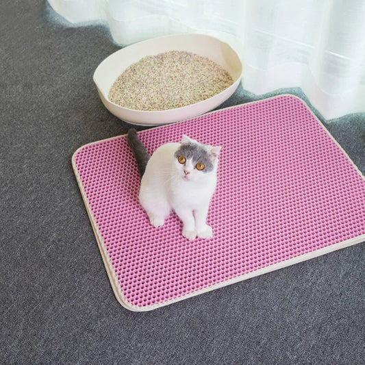 Rynx | Foldable Waterproof Cat Litter Mat – Double Layer EVA Litter Trap
